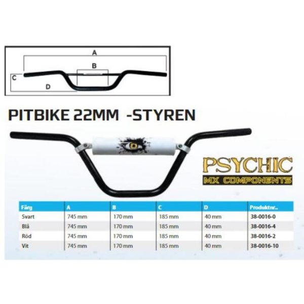 Psychic Pitbike handlebar white