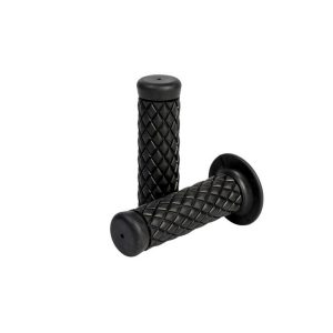 Handgrips, Cafe style, Black  for Ø 22 mm (7/8″)