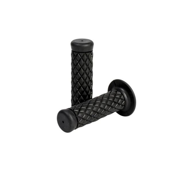 Handgrips, Cafe style, Black  for Ø 22 mm (7/8")