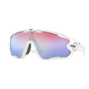 Oakley Jawbreaker polished white prizm sapphire snow