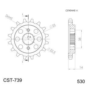 Supersprox / JT Front sprocket 739.15