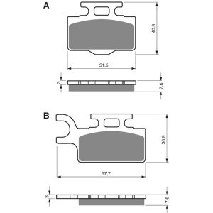 GOLDFREN Brake Pads 167 Ceramic Carbon K1