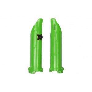 UFO Fork slider protectors whit quick starter KX450F 19- Green Fluo