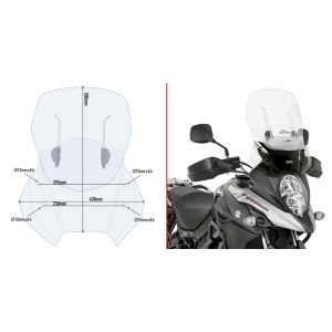 Givi Specific sliding wind-screen, Suzuki DL 650 V-Strom (17)