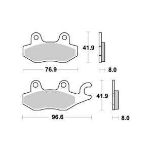 * Sbs Brakepads Dual Carbon