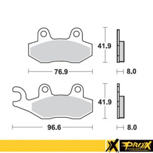 ProX Front Brake Pad RM125/250 ’89-95 + YZ125/250 ’90-97