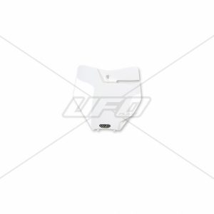 UFO Front number plate KTM125-525 SX/SXF 16-18 White 047 no SX250 2016