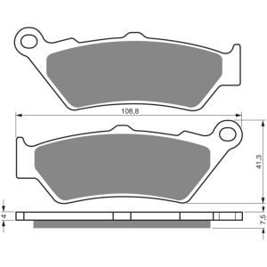 GOLDFREN Brake Pads 106 Ceramic Carbon S3