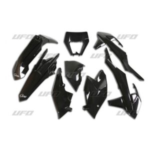 UFO Plastic kit 6-parts Black 001 KTM EXC/EXC-F 125-500 17-19