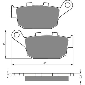 GOLDFREN Brake Pads 020 Ceramic carbon AD