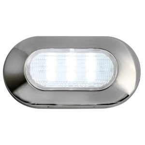 Oval, 6-led courtesy light white