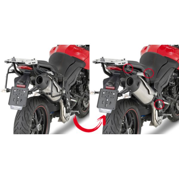 Givi Rapid release tub. side-case holder for MONOKEY® Tiger Sport 1050 (13-14)