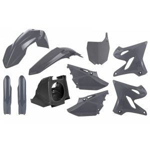 Polisport kit Yamaha YZ125/250(02–>)Resty w/18 fork guards(08->) Nardo Grey