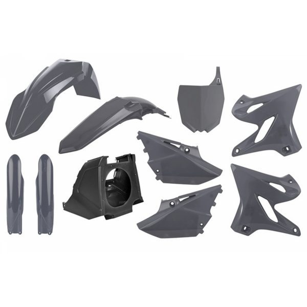 Polisport kit Yamaha YZ125/250(02-->)Resty w/18 fork guards(08->) Nardo Grey