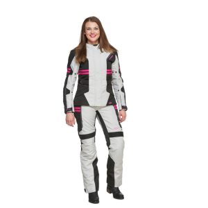 Sweep Textil jacket Janet Waterproof, LightGrey/Pink 44