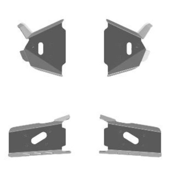 Storm A-arm plates Alu Honda