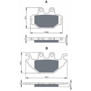 GOLDFREN Brake Pads 230 Ceramic carbon AD