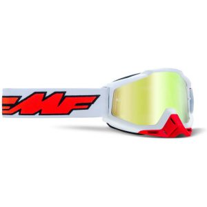 FMF POWERBOMB Goggle Rocket White – True Gold Lens