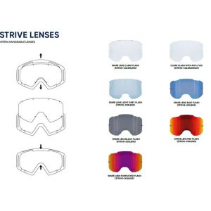 Spect Red Bull Strive SPARE LENS blue flash