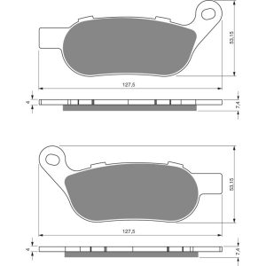 GOLDFREN Brake Pads 273 Ceramic Carbon S3