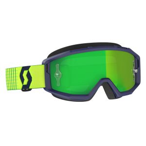 Scott Goggle Primal blue/yellow green chrome works