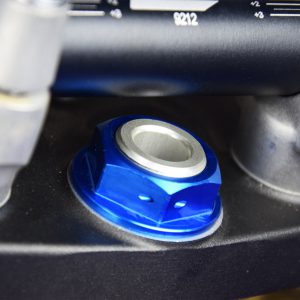 Scar Steering Stem Nut & Tool – Honda/Suzuki/Yamaha Blue Color