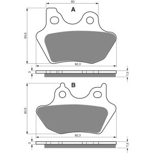 GOLDFREN Brake Pads 181 Ceramic carbon AD