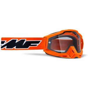 FMF POWERBOMB Enduro Goggle Rocket Orange – Clear Lens