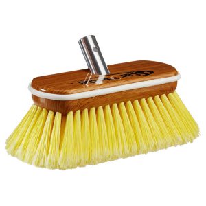 Star brite Premium Soft Wash Brush – Synthetic Wood Block W/Bumper (Yellow)