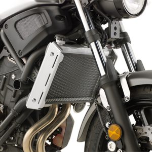 Givi Stainless steel specific radiator guard black painted Yamaha XSR700 (16)