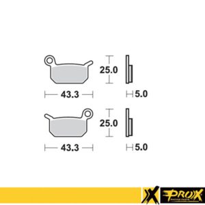 ProX Front Brake Pad KTM50SX Pro Senior ’02-21