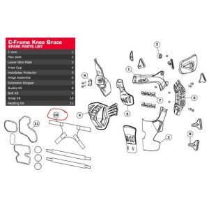 Leatt Strap kit pair C-Frame junior