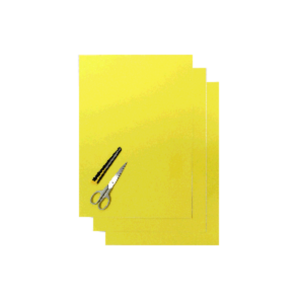 Blackbird Coloured sheet neon yellow 47x33cm (3pcs)