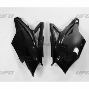 UFO Side number plates KX450F 16-  KX250F 17- 16- Black