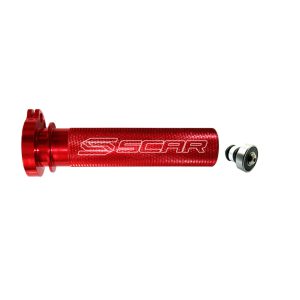 Scar Aluminum Throttle Tube + Bearing – Honda Red color