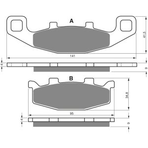 GOLDFREN Brake Pads 013 Ceramic carbon AD