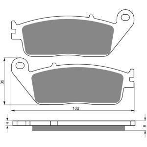 GOLDFREN Brake Pads 022 Ceramic carbon AD