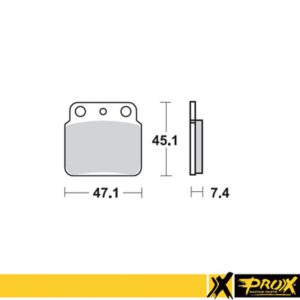 ProX Rear Brake Pad LT-Z400 ’03-13 + LT-R450 ’06-11 + KFX400