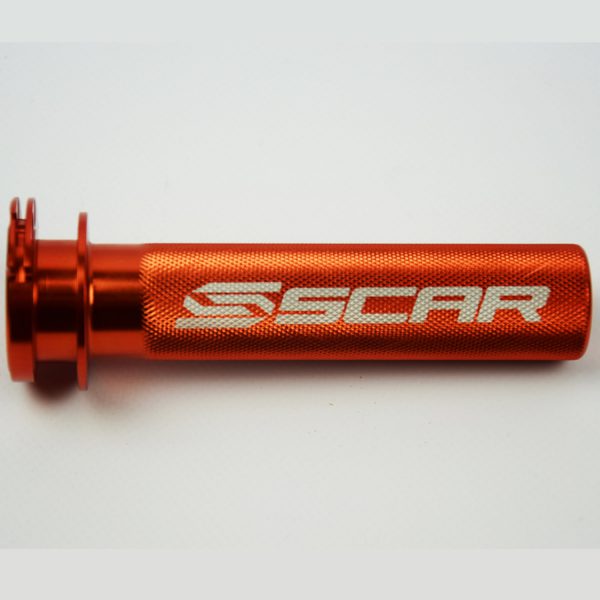 Scar Aluminum Throttle Tube + Bearing - Ktm/Husaberg - Orange color