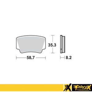 ProX Rear Brake Pad KTM450/505/525SX-XC ATV ’08-11