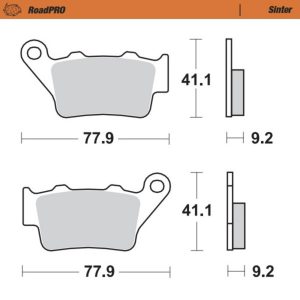 Moto-Master Brakepads RoadPRO Sinter rear