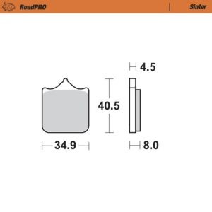 Moto-Master Brakepads RoadPRO Sinter front