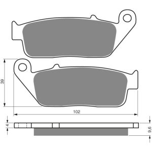 GOLDFREN Brake Pads 014 Ceramic Carbon S3