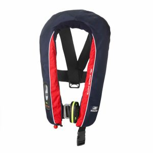 Baltic Winner 165 harness auto inflatable lifejacket navy/red 40-150kg