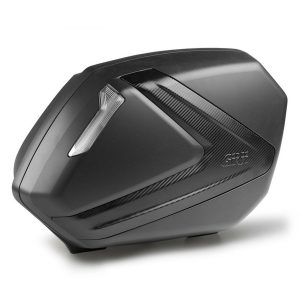 Givi V37 Tech pair of black sidecases with smoked reflectors and carbon look