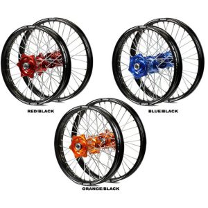 TALON Wheel kit EVO 21″/18″ CR/CRF125-450 02- Red/black