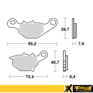 ProX Rear Brake Pad RM85 ’05-20