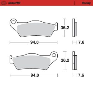 Moto-Master Brakepads KTM: 125-200-250-300-350-360-380-440-500, All SX E