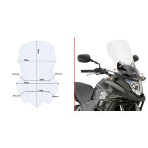 Givi Specific screen, transparent 49 x 35 cm