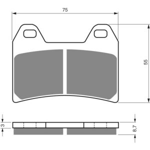 GOLDFREN Brake Pads 141 Ceramic carbon AD